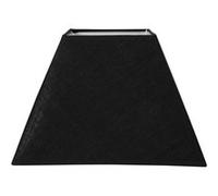 Abat-jour - Carré - Noir - Pour lampe - 27x27x19 cm - Culot E27 avec réducteur Noir