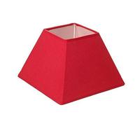 Abat-jour - Carré - Rouge - 20x20x14cm - Pour lampe - Coton renforcé - Ostaria