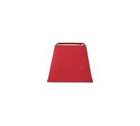 OSTARIA 93118 Abat-jour Carré Rouge Base 15cm Dim : D15xH12.5cm