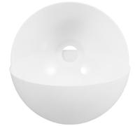 Abat-jour Champignon Demi-rond en Plastique Blanc 25mm, Lot de 2