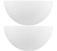 Abat-jour Champignon Semi-circulaire en Plastique 25mm, 2 Pièces Blanc