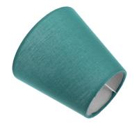 Abat-jour Conique en Lin Vert, Petit Modèle pour Lampe de Table E14 | Tissu , Forme Tambour, Lumière Adoucie, Installation Support Harpe, Près du Lit Chambre D’garçon Fille