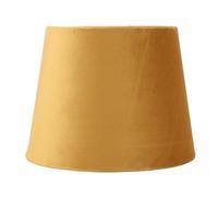 Abat-jour Conique en Tissu Velours, Doux au Toucher, Ampoule E14/E27, Compatible avec Lampe de Table, Décor, Installation Facile (GOLD)