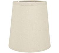 Abat-jour - Conique - Lin/Beige - Pour lampe - 15x15x16cm - Culot E14