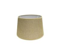 Abat-jour conique ouvert de couleur beige, dimensions 25 x 20 x 15 cm, idéal pour les lampes E27, apporte chaleur et style à n'importe quel espace.
