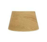 Abat-jour conique ouvert en bois clair, dimensions 40 x 30 x 25 cm, idéal pour lampes E27, élégant et moderne