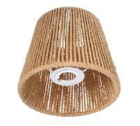 Abat-jour Corde Suspendu pour Plafonnier E27 E14 Marron Tressé | Papier et Fer, Trou 4cm ou 2,9cm, Restaurants et Bureau, Ambiance Chaleureuse
