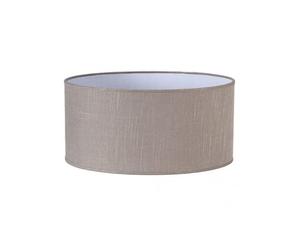 Abat-jour Cylindre Happy M10 Lin Gris 60dx60dx30h