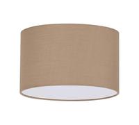 Abat-jour Cylindre Set Tissu Taupe D30
