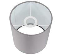 abat-jour Cylindrique en Tissu Gris Petit abat-jour Rond Effet Lin Décoratif pour Lampe de Table Applique et Plafonnier Éclairage Doux pour Salon et Chambre