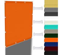 Abat-jour de camping résistant au vent avec œillets pour terrasse, cour, fêtes et événements, 4,5 x 6,5 m, orange vif