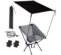 Abat-jour de chaise de camping - Auvent pliable, parapluie portable | Abri solaire robuste, siège de salon d'extérieur avec ombre pour voyage, pêche, terrasse, jardin, jardin, événements de plage pour