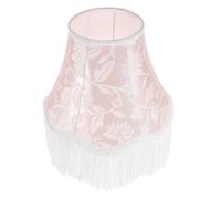 Abat-jour de lampe à franges rétro en tissu, style vintage, idéal for un bureau ou une table chevet Pour La Maison Et Le Café(Pink)