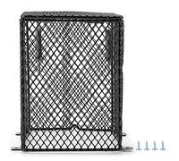 Abat-Jour de Lampe Chauffante Terrarium Cage de Protection pour Prévenir Les Brûlures Animaux Libres (Grand Carré)