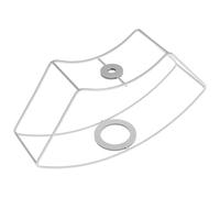 Abat-jour de Lampe de Table E27 en Métal Blanc pour Ampoule | Cage Filaire Creuse, Cadre Fer, Style Rétro Industriel, pour Bureau et Suspensions E27