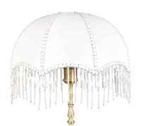 Abat-jour de lampe vintage avec glands, abat-jour de remplacement festonné à dôme à franges 7, 9 pouces diamètre pour lampadaires table E27