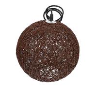 Abat-jour de lustre d'art en rotin, couverture de plafonnier tissé marron pour restaurant, café, bar, décoration de la maison, abat-jour suspendu tissé à la main sans ampoule, adapté à la salle à