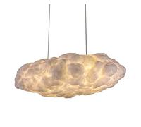 Abat-Jour de Lustre Nuage - Housse de Lampe Suspendue en Tissu créatif - Plafonnier en Coton à Lueur Douce for Chambre, Cuisine, Bureau(120 * 55 * 45)