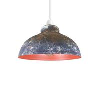 Abat-jour de plafond industriel, abat-jour de lampe suspendu en forme de dôme courbé de Style rétro Vintage pour plafonniers suspendus (Caméra de l'armée)