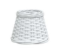 Abat-jour de plafonnier blanc Ø15x12 cm osier 364364