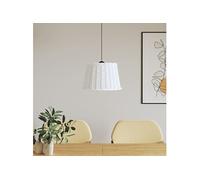 Vidaxl Abat-Jour De Plafonnier Blanc Ø40x26 Cm Osier Blanc