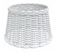 vidaXL Abat-jour de plafonnier en osier blanc Ø45×28 cm