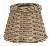 Abat-jour de plafonnier marron Ø15x12 cm osier 364372
