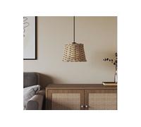 vidaXL Abat-jour de plafonnier Ø20×15 cm en osier marron