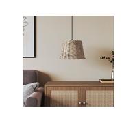 vidaXL Abat-jour de plafonnier en osier marron Ø30x20 cm 364375