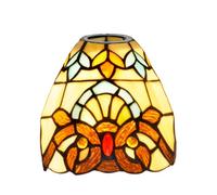 Abat-jour de rechange for lampe Tiffany, petit abat-jour en verre teinté de 15 cm, fait à la main, style vintage Art déco, for suspension, lustre, applique murale(Baroque)