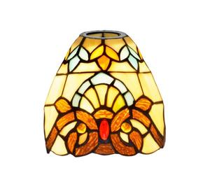 Abat-jour de rechange for lampe Tiffany, petit abat-jour en verre teinté de 15 cm, fait à la main, style vintage Art déco, for suspension, lustre, applique murale(Baroque)