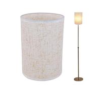 Abat-jour De Remplacement En Lin, Housse De Lumière Douce Pour Tambour En Tissu, 13x13x18cm, Abat-jour De Lampadaire, Housse Douce Et Lumineuse, Finition Texturée Rustique, Pour Le Bureau À Domicile E