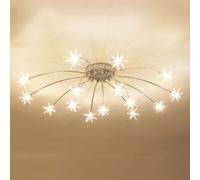 Abat-jour de style fleur, plafonnier lumineux, plafond d'étoiles d'art d'Europe du Nord,lumières suspendues