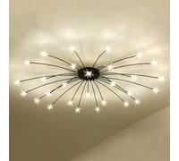 Abat-jour de style fleur, plafonnier lumineux, plafond d'étoiles d'art d'Europe du Nord,lumières suspendues