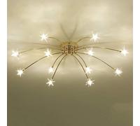 Abat-jour de style fleur, plafonnier lumineux, plafond d'étoiles d'art d'Europe du Nord,lumières suspendues