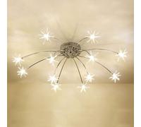 Abat-jour de style fleur, plafonnier lumineux, plafond d'étoiles d'art d'Europe du Nord,lumières suspendues