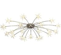 Abat-jour de style fleur, plafonnier lumineux, plafond d'étoiles d'art d'Europe du Nord,lumières suspendues