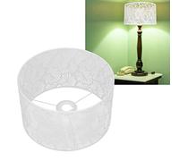 Abat-jour de Table, Abat-jour en Fer de 16 Cm de Hauteur et 25 Cm de Diamètre pour E27 (Blanc)