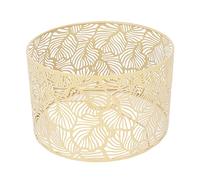 Abat-jour de Table, Hauteur 16 Cm, Diamètre 25 Cm, Abat-jour à Installation Facile pour E14 (Or)