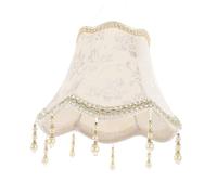 Abat-jour de table moderne léger compatible E27 avec perles décoratives - Abat-jour élégant pour décoration d'intérieur - Parfait pour l'éclairage du salon et de la chambre à coucher