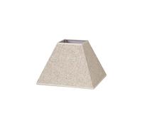 Abat-jour de type pyramide, pour ampoule E27, couleur lin beige, dimensions de 30 x 13 x 22 cm, idéal pour décoration moderne