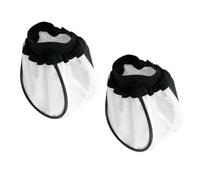 Abat-Jour Diffuseur de Flash en Tissu Blanc Rond, Lot de 2