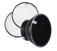 Abat-jour diffuseur standard Elinchrom 180 mm avec grilles en nid d'abeille 10° 30° 50° pour support Elinchrom Studio Strobe Flash Speedlite portrait et photographie commerciale