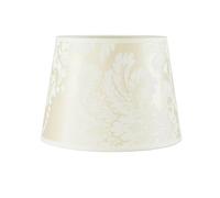Abat-jour E14 Ø19,5cm en tissu crème floral motif floral conique pour lampes de table look vintage abat-jour de remplacement pour lampes de chevet