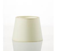 Abat-Jour E14 En Tissu Pour Lampe De Table Ø 19,5 Cm Conique Blanc