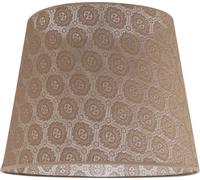 Abat-Jour E27 Conique Ø 38 Cm En Textile Dentelle Pour Lampe Suspendue E27 Beige