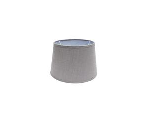 Abat-jour E27, gris, 20 x 15 x 12 cm, conique ouvert, idéal pour donner du style à des lampes et créer des ambiances chaleureuses.