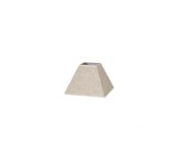 Abat-jour E27, lin beige, 17 x 8 x 13 cm, idéal pour la décoration et l'ambiance dans les maisons et les espaces commerciaux.