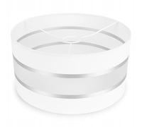 Abat-jour élégant Light-Home - Abat-jour moderne pour lampadaire de plafond - pour chambre à coucher, salon et cuisine style loft moderne - textile sur E27 - blanc 40 cm