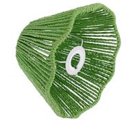 Abat-jour en Corde de Papier Tressée, E27 E14, Vert | Léger et Décoratif, Structure en Fer, Style Simple et Élégant, Remplace un Luminaire Intérieur Effet Chaleureux